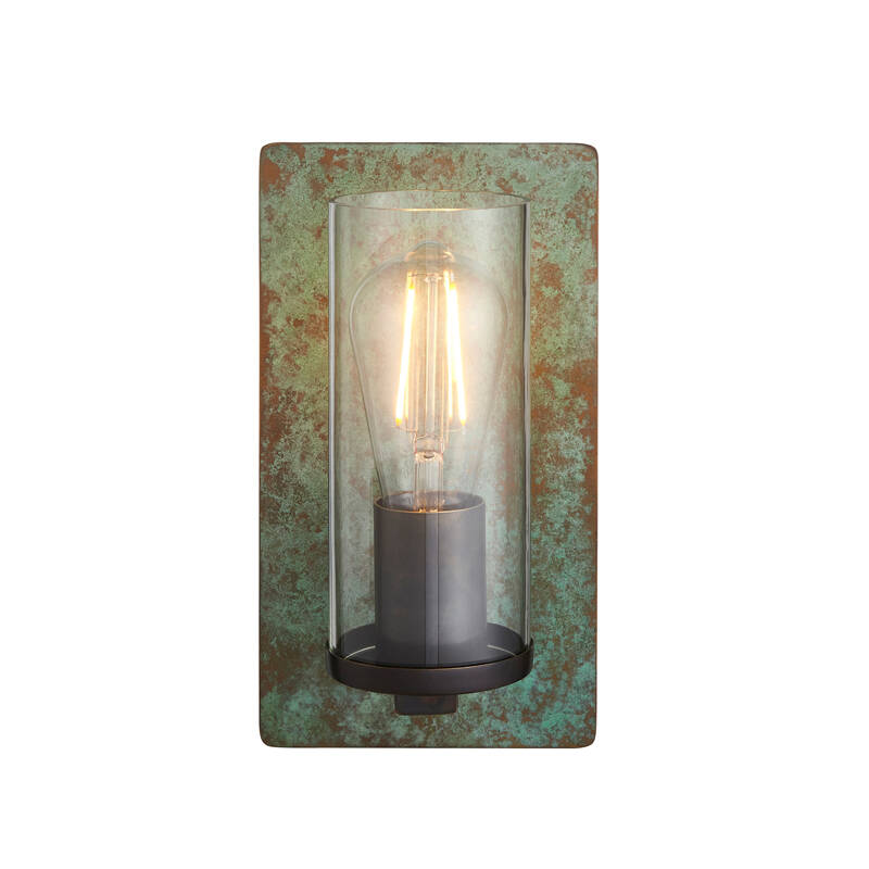 Image of Luxia Brooklyn Glass Flush Wall Light