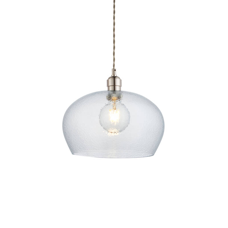 Image of Luxia Elie Wide Glass Ceiling Pendant Light