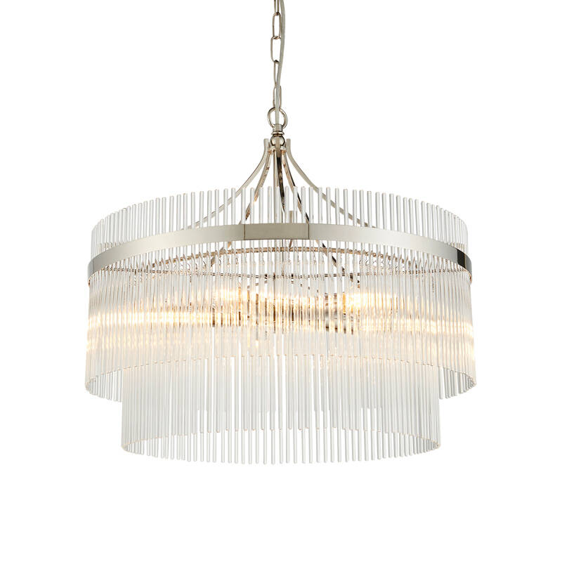 Image of Luxia Torquay 5 Light Glass Chandelier