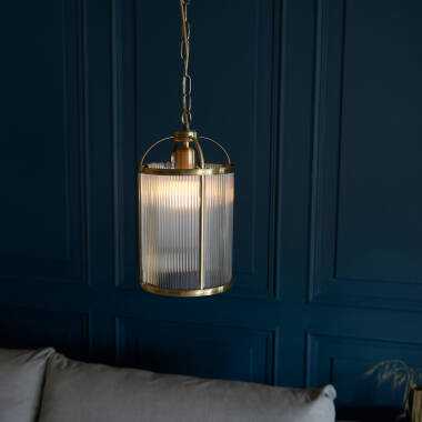 Image of Luxia Salcombe Glass Ceiling Pendant Light
