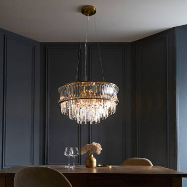 Image of Luxia Keswick Droplet Crystal Chandelier