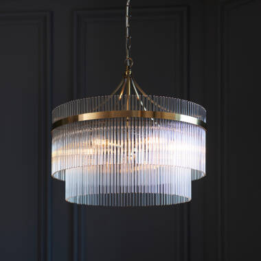 Image of Luxia Torquay 3 Light Glass Chandelier