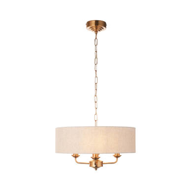 Image of Luxia Bampton 3 Arm Ceiling Pendant Light