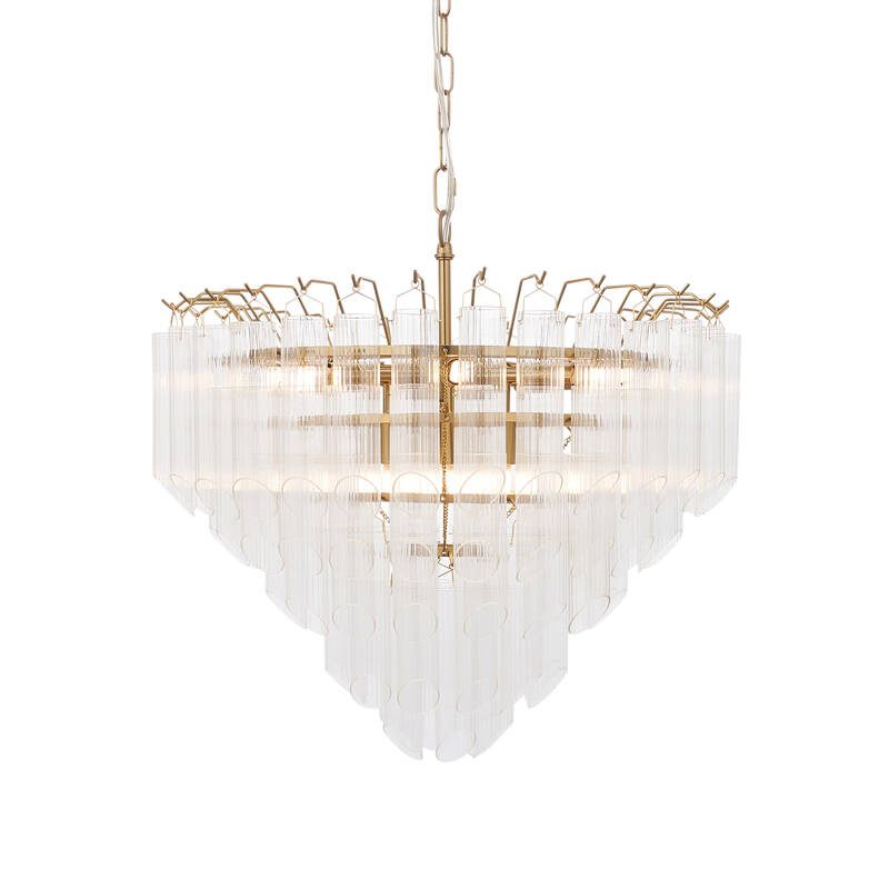 Image of Luxia Lautrec Fluted Glass Chandelier