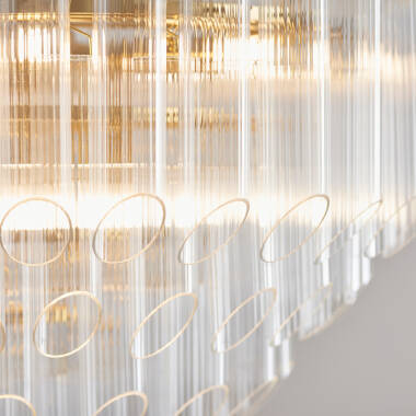 Image of Luxia Lautrec Fluted Glass Chandelier