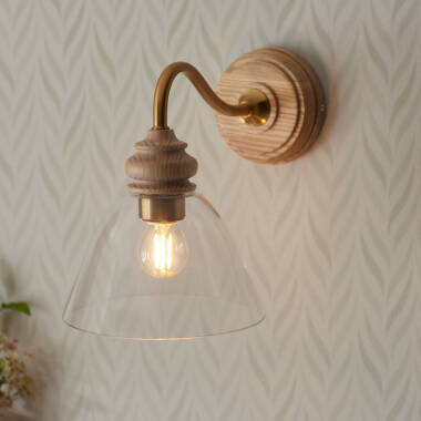 Image of Luxia Aylesford Glass Wall Light