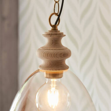 Image of Luxia Aylesford Glass Ceiling Pendant Light