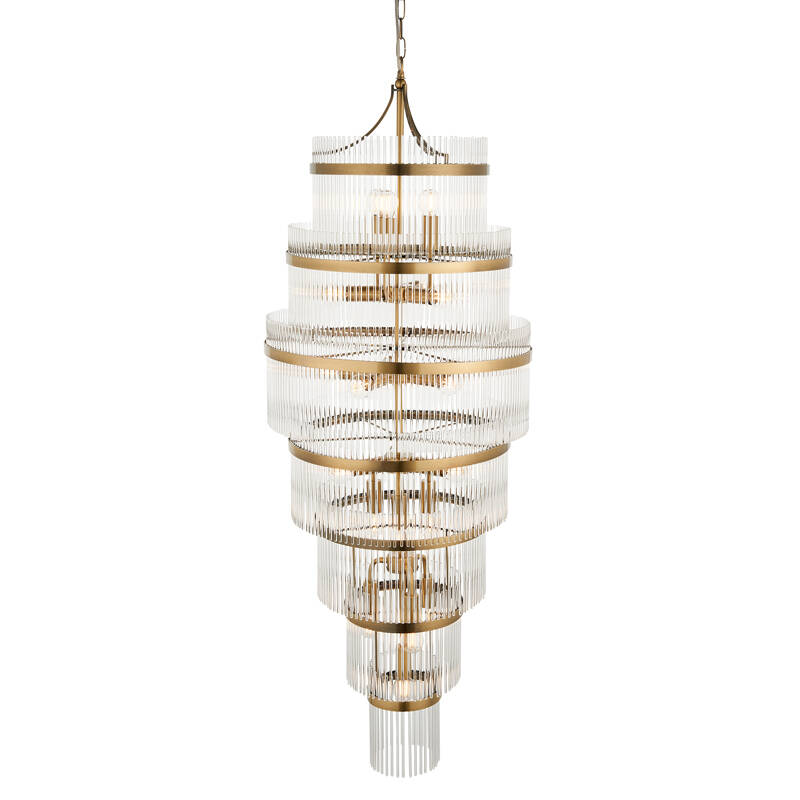 Image of Luxia Torquay 21 Light Glass Chandelier