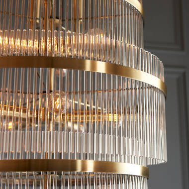 Image of Luxia Torquay 21 Light Glass Chandelier