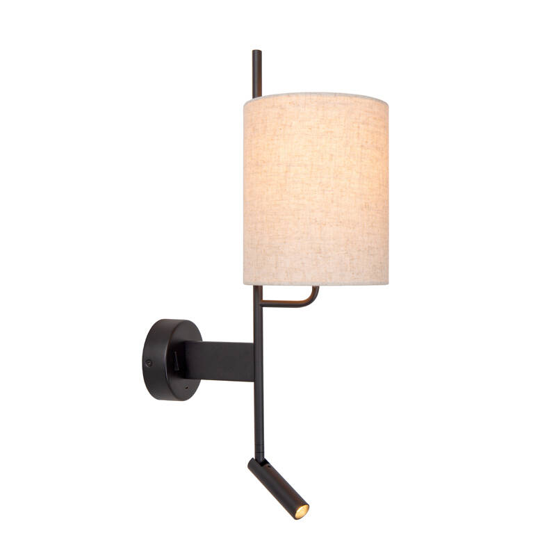 Image of Lucide Magic Touch Wall Light with LED Reading Light and USB Charging Port