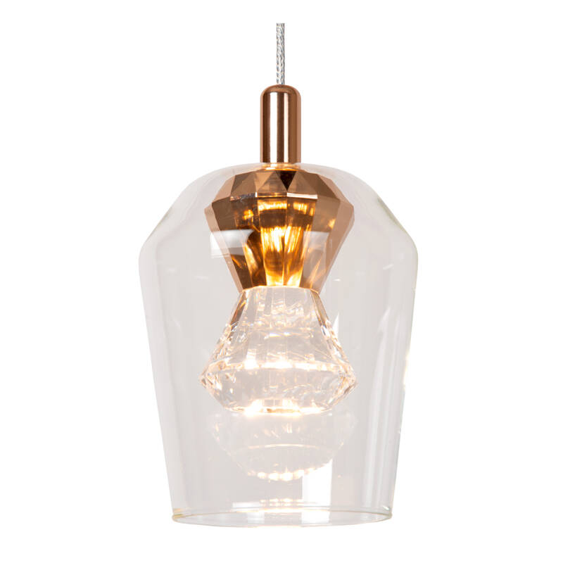 Image of Lucide Berliane 7 Light LED Glass Cluster Ceiling Pendant