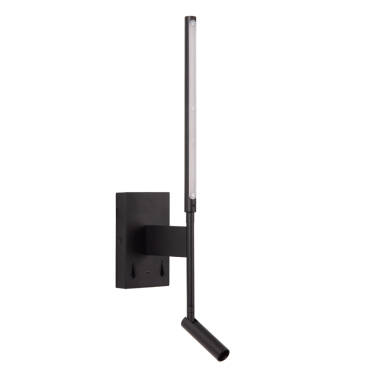 Image of Lucide Finan LED Wall Light with Reading Light and USB Charging Port