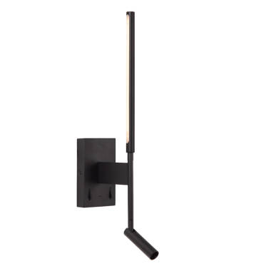 Image of Lucide Finan LED Wall Light with Reading Light and USB Charging Port