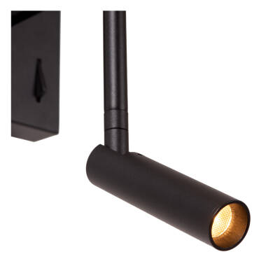 Image of Lucide Finan LED Wall Light with Reading Light and USB Charging Port
