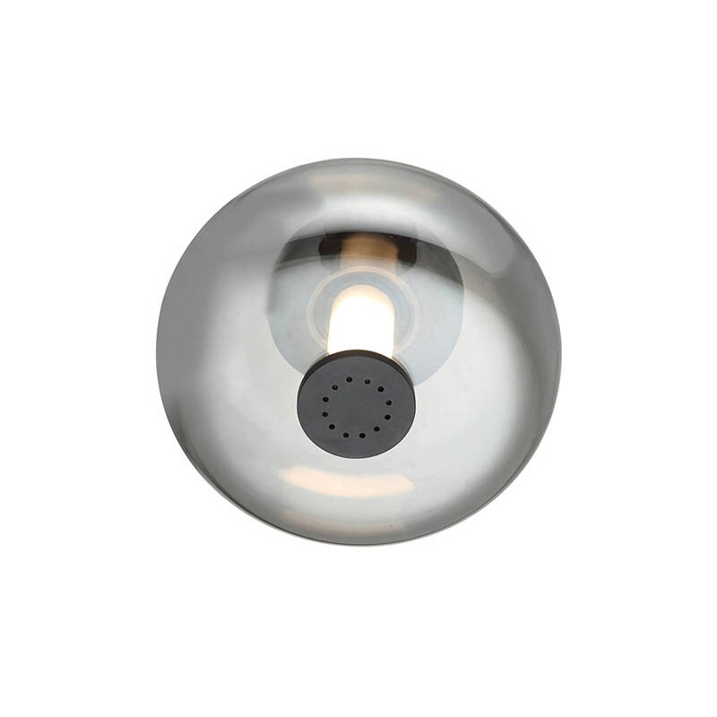 Image of Edit Avery LED Smoked Glass Flush Wall Light