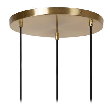 Image of Lucide Alicent Glass 3 Light Cluster Ceiling Pendant