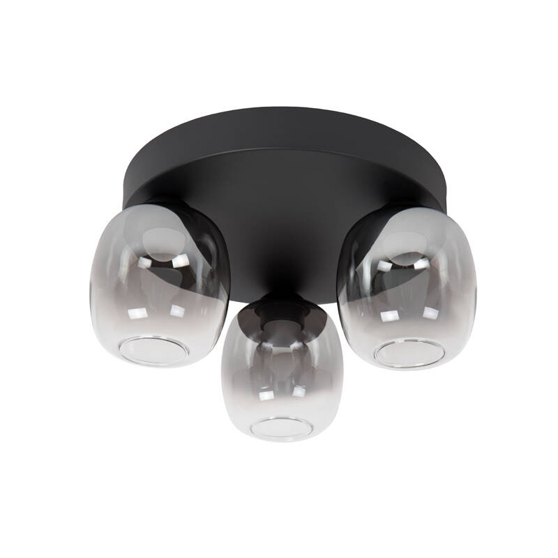 Image of Lucide Tamino 3 Light LED Glass Flush Ceiling Light