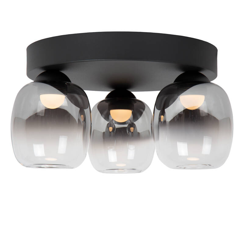 Image of Lucide Tamino 3 Light LED Glass Flush Ceiling Light