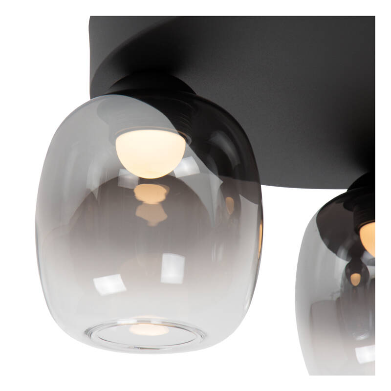 Image of Lucide Tamino 3 Light LED Glass Flush Ceiling Light