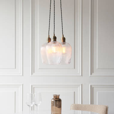 Image of Luxia Hallie Pendant Light - Antique Brass