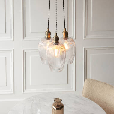 Image of Luxia Hallie Pendant Light - Antique Brass
