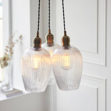 Image of Luxia Hallie Pendant Light - Antique Brass