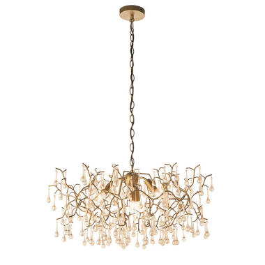 Image of Luxia Rain Glass Chandelier