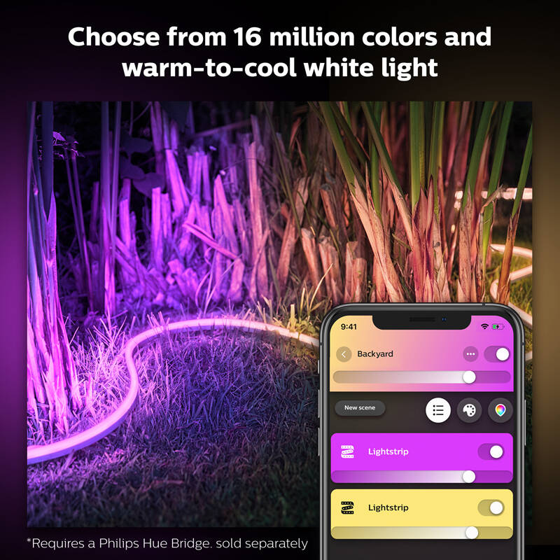 Philips Hue 2M Outdoor Multi Colour Smart LED Strip - Lighting-Direct