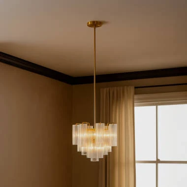 Image of Wisteria Clodagh Clear Glass Chandelier