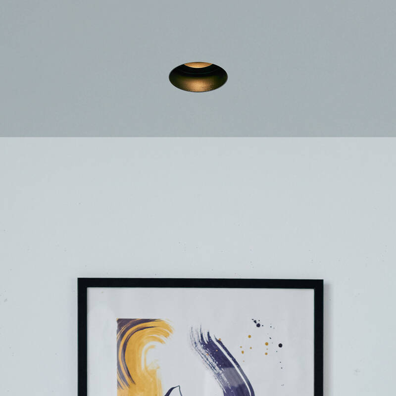 Image of Envirolight Round Recessed Plaster-In Trimless IP65 Fire Rated Fixed Downlight