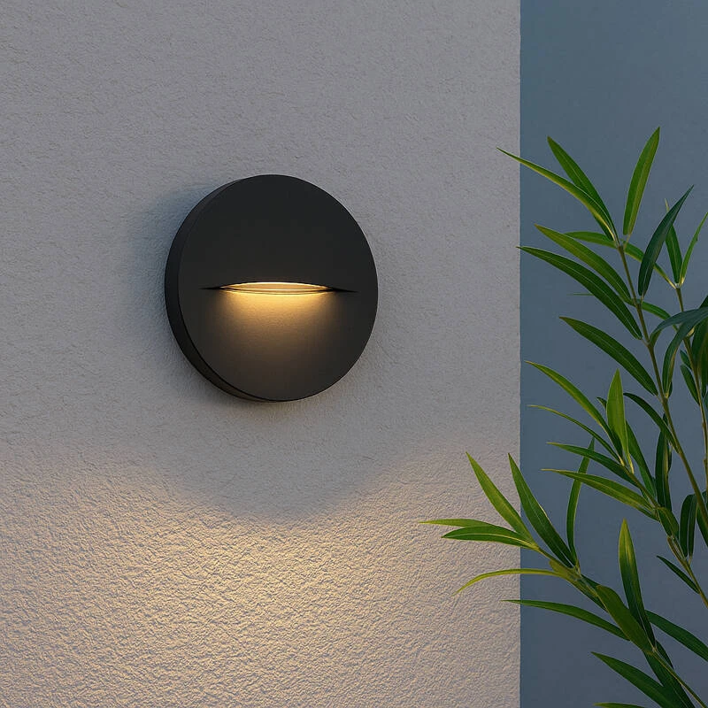 Image of Edit Poros LED Outdoor Flush Wall Light