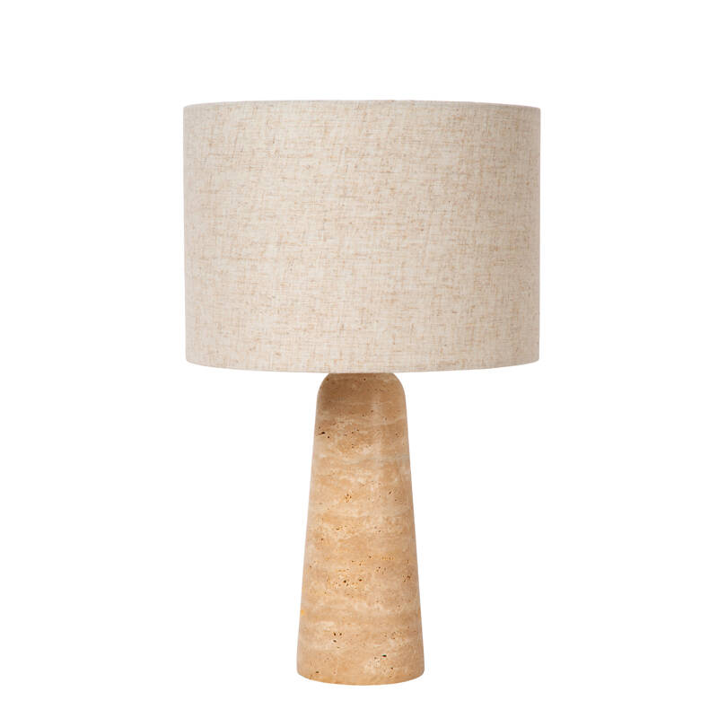 Image of Lucide Nimue Stone Travertine Table Lamp