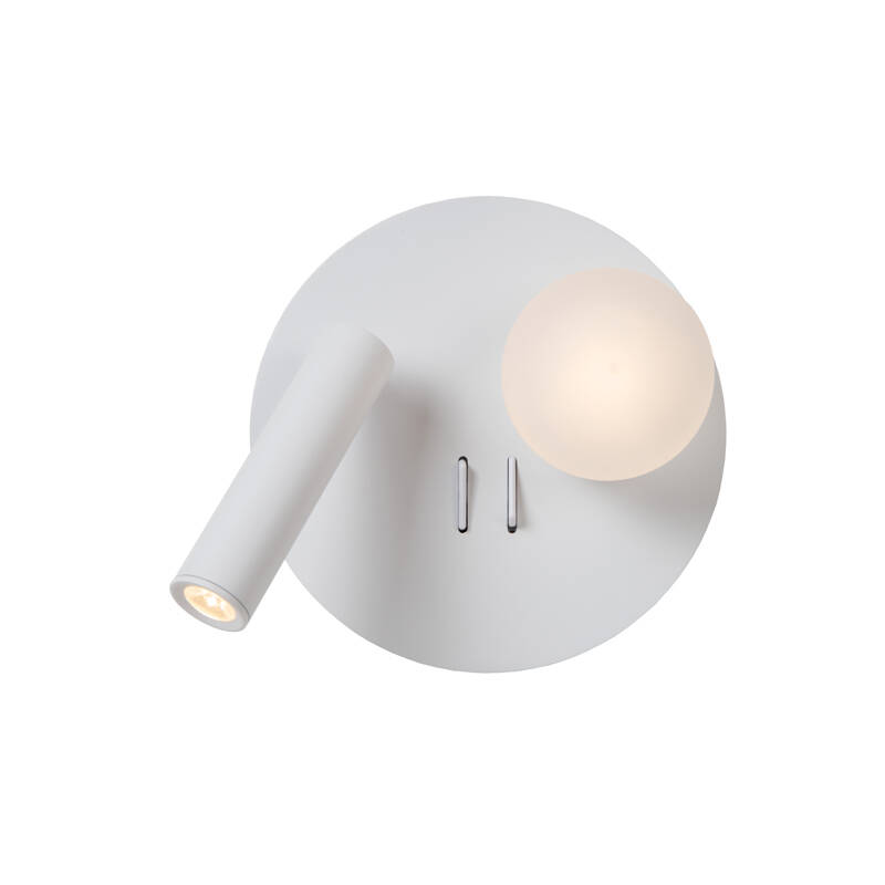Image of Lucide Matiz LED Wall Light with Reading Light