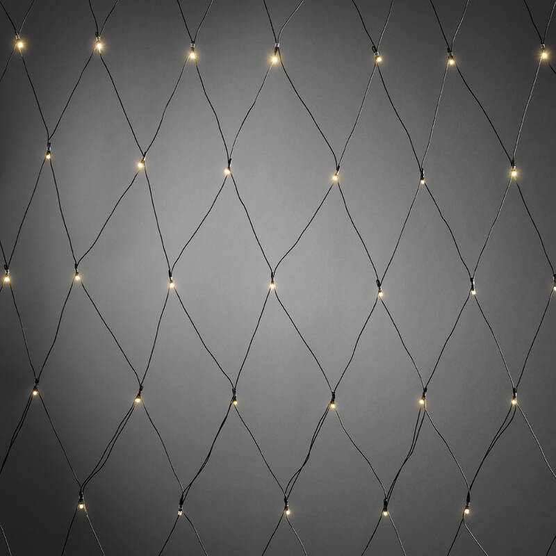 Net Type Light Konstsmide Battery Operated LED Warm White Net Light - 80 Lights ...