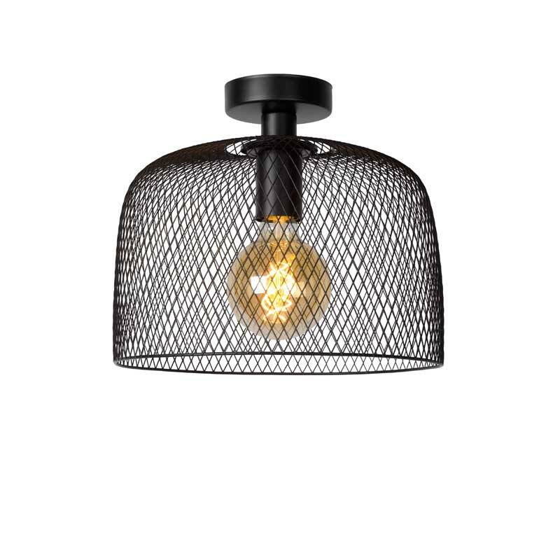 Image of Lucide Mesh Semi-Flush Ceiling Light