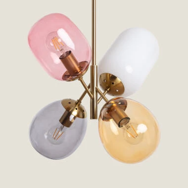 Edit Papallona 4 Light Glass Ceiling Pendant