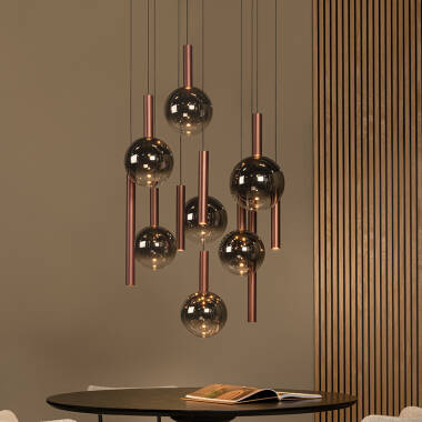 Image of Lucide Jasmine LED 12 Light Cluster Ceiling Pendant Light