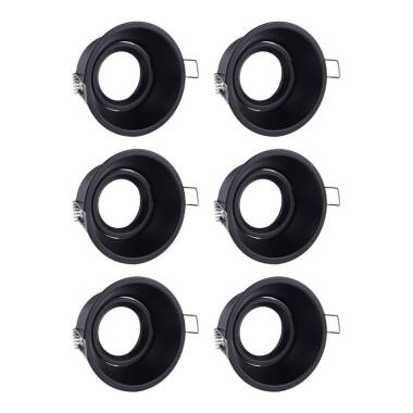 Envirolight Slimline Deep Recessed Adjustable Downlight - Pack of 6