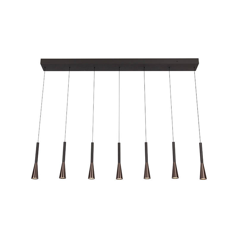 Image of Lucide Joakim 1300 LED 7 Light Bar Ceiling Pendant