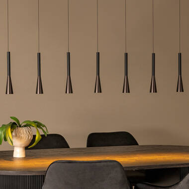 Image of Lucide Joakim 1300 LED 7 Light Bar Ceiling Pendant