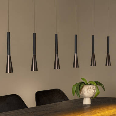 Image of Lucide Joakim 1300 LED 7 Light Bar Ceiling Pendant