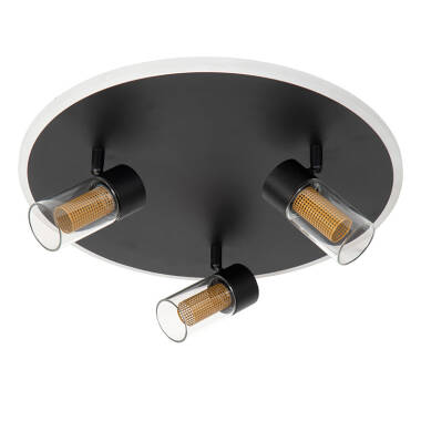 Lucide Everina CCT LED 3 Light Ceiling Spotlight Plate with Remote Control