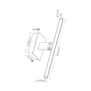 Image of Edit Slimline 279 USB Rechargeable LED Picture Light With Remote Control