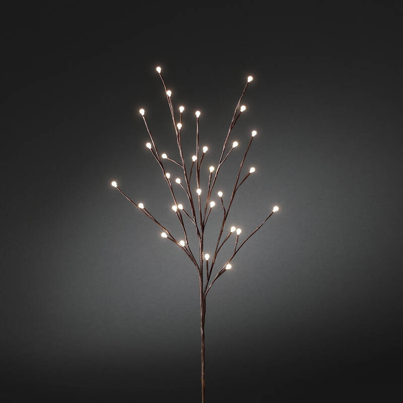 Image of Konstsmide 1M Pre-Lit LED Opal Berry Twig Branch