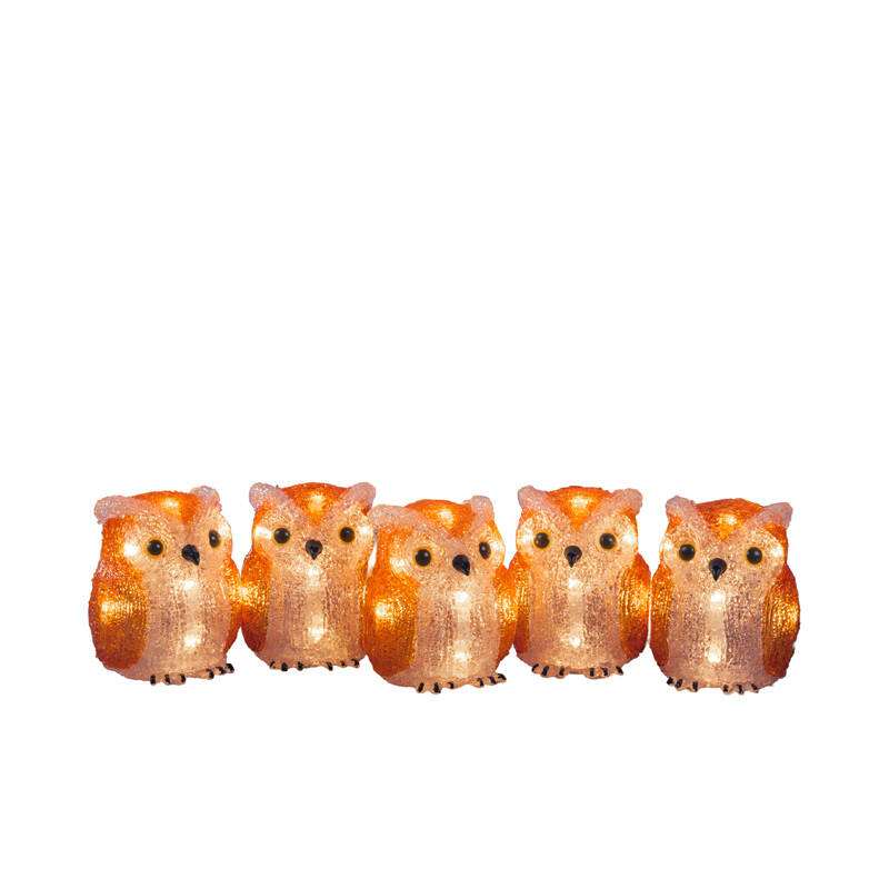 Image of Konstsmide LED Owl String Lights - Set of 5