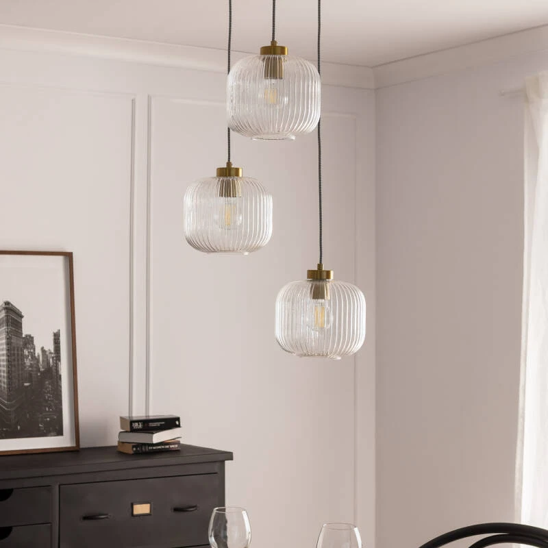 Image of Edit Wilde 3 Light Glass Cluster Ceiling Pendant