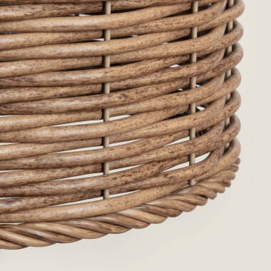 Image of Edit Lea Drum Rattan Ceiling Pendant Light