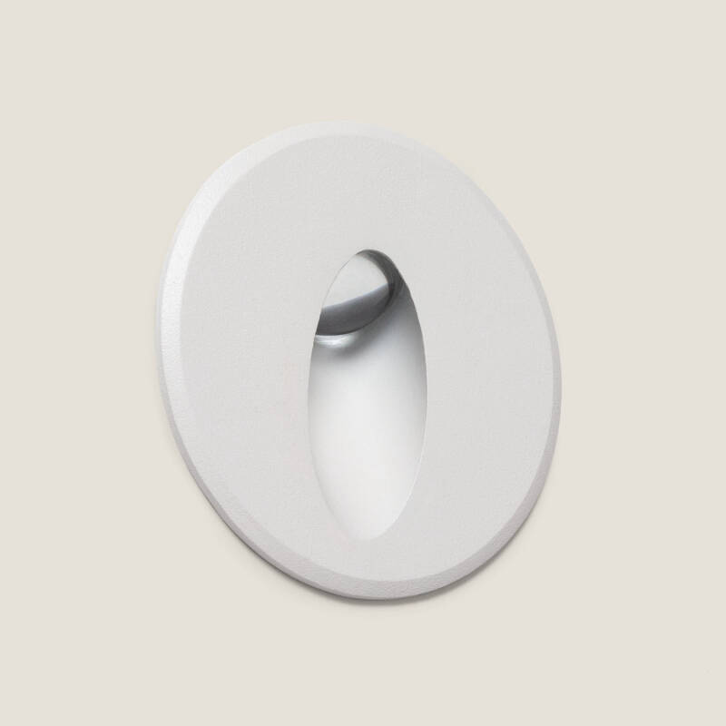 Image of Edit Adam 3W LED Oval Recessed Wall Light