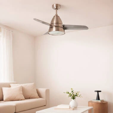 Edit Industrial 15W Colour Selectable LED Ceiling Fan 91cm with DC Motor