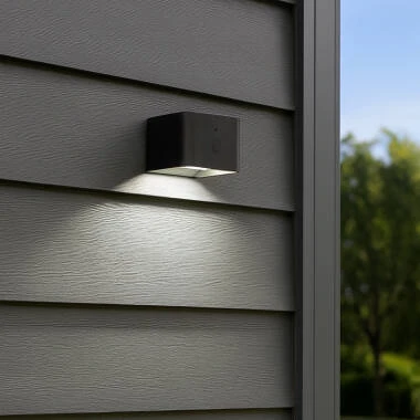 Edit Lefkada USB Rechargeable Selectable LED Outdoor Wall Light with Remote Control